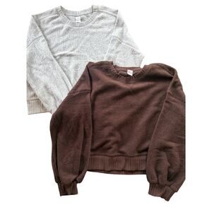 Set of 2 Women’s 
Auden Crew Neck Sweaters, Size Large, NWT